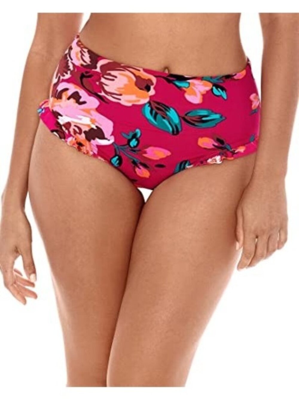 Skinny Dippers Women Daisy Duke Ruffle Leg Swimwear Bikini Bottom Size XL $60